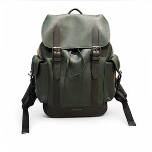 Coach Men’s Green Pebbled Leather Backpack